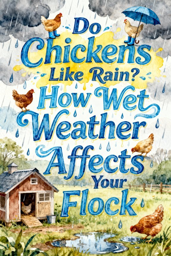chickens and wet weather effects