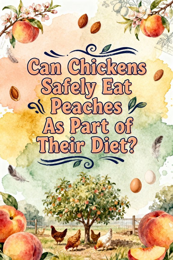 chickens can eat peaches