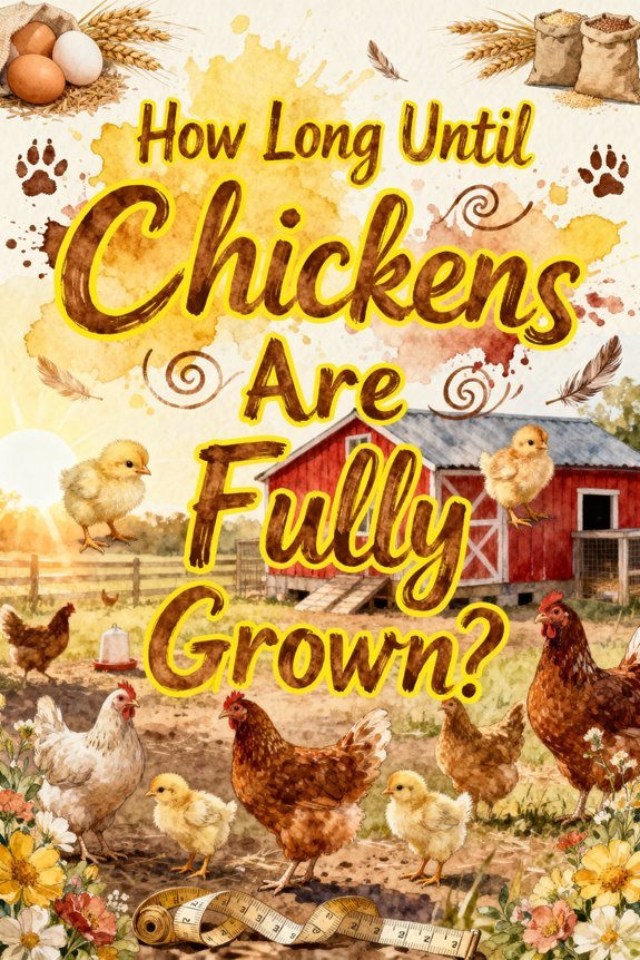 chickens grow in months