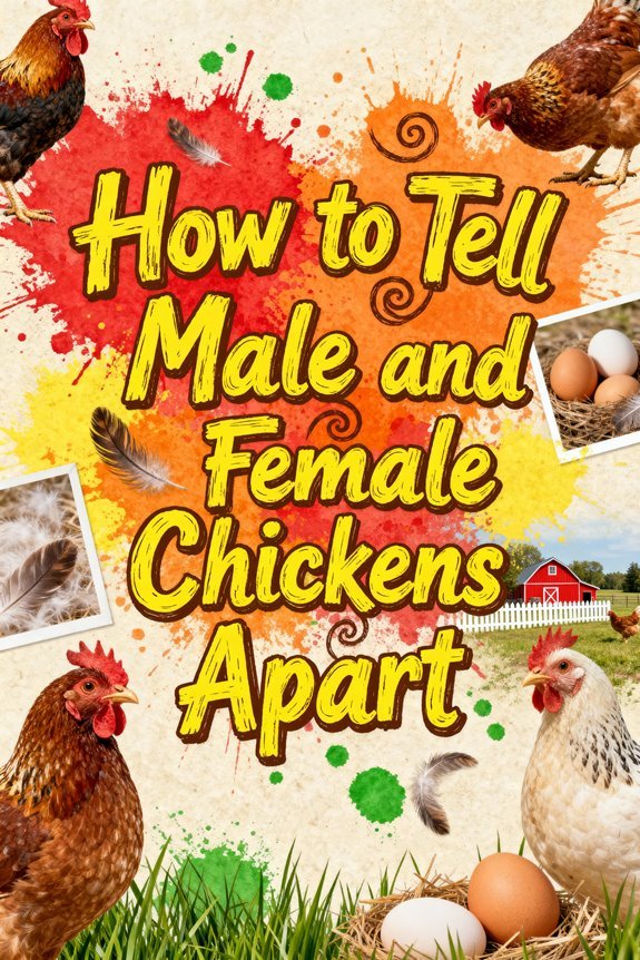 distinguishing male female chickens