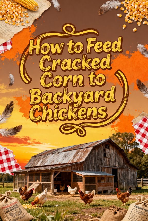 feeding cracked corn chickens