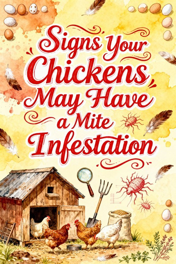 mite infestation in chickens