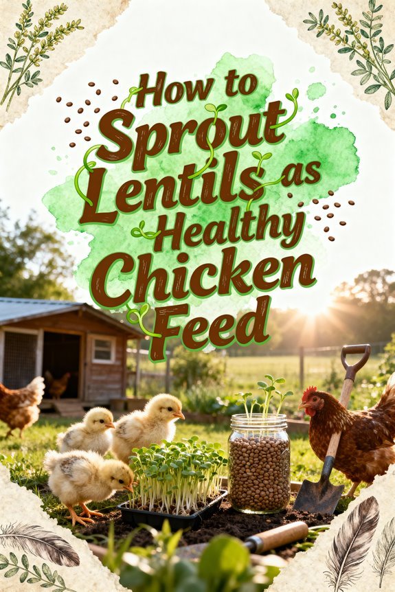 sprouting lentils for chickens