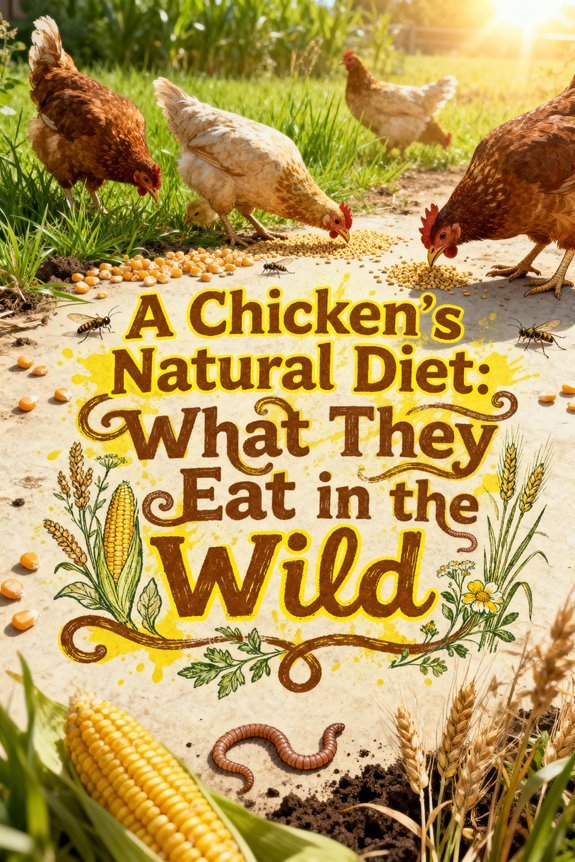 wild chicken feeding habits