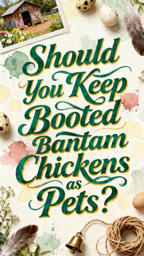 booted bantam chickens as pets