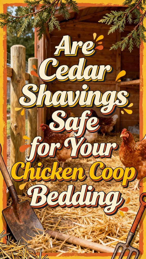 cedar shavings in chicken coops