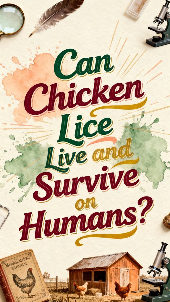 chicken lice cannot infest humans