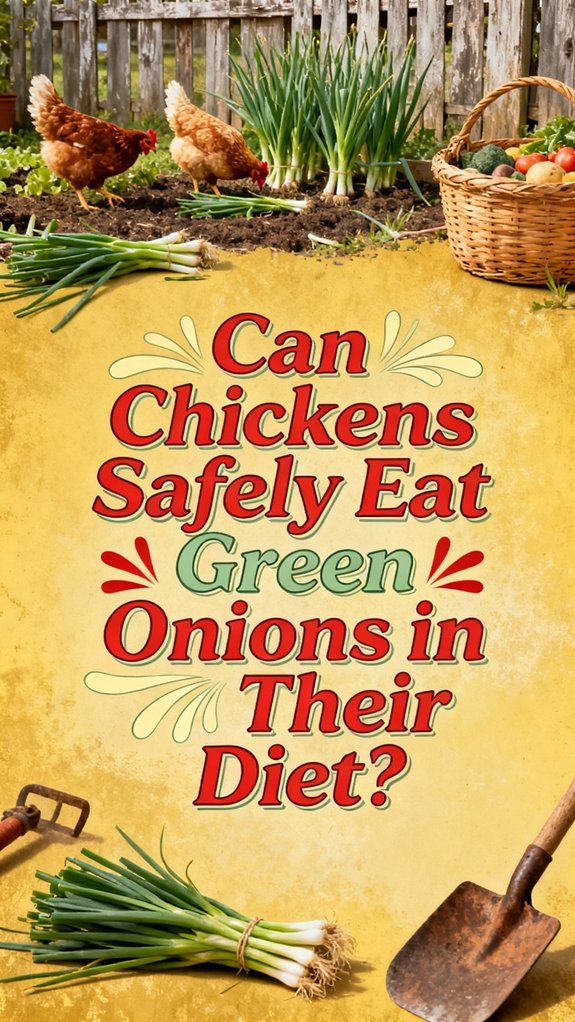 chickens and green onions