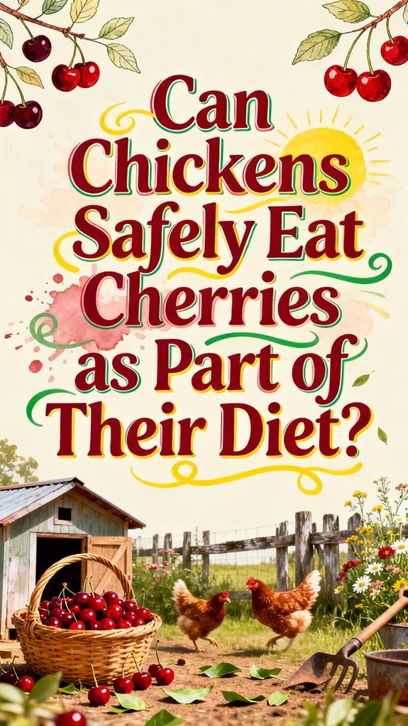 chickens can eat cherries