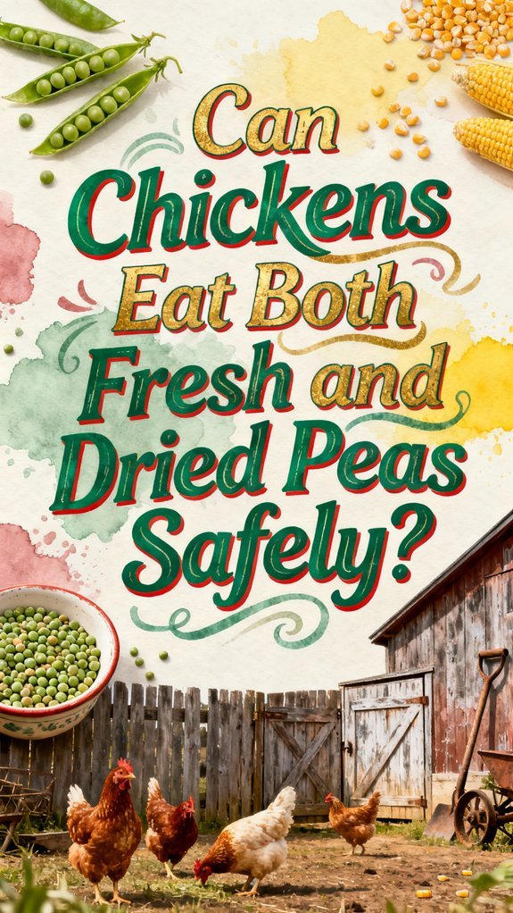 chickens can eat peas