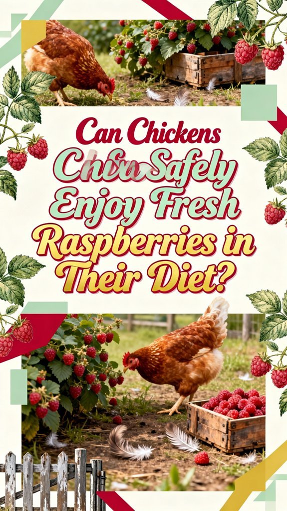 chickens can eat raspberries safely