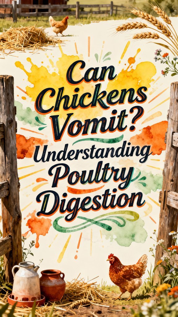 chickens cannot vomit properly