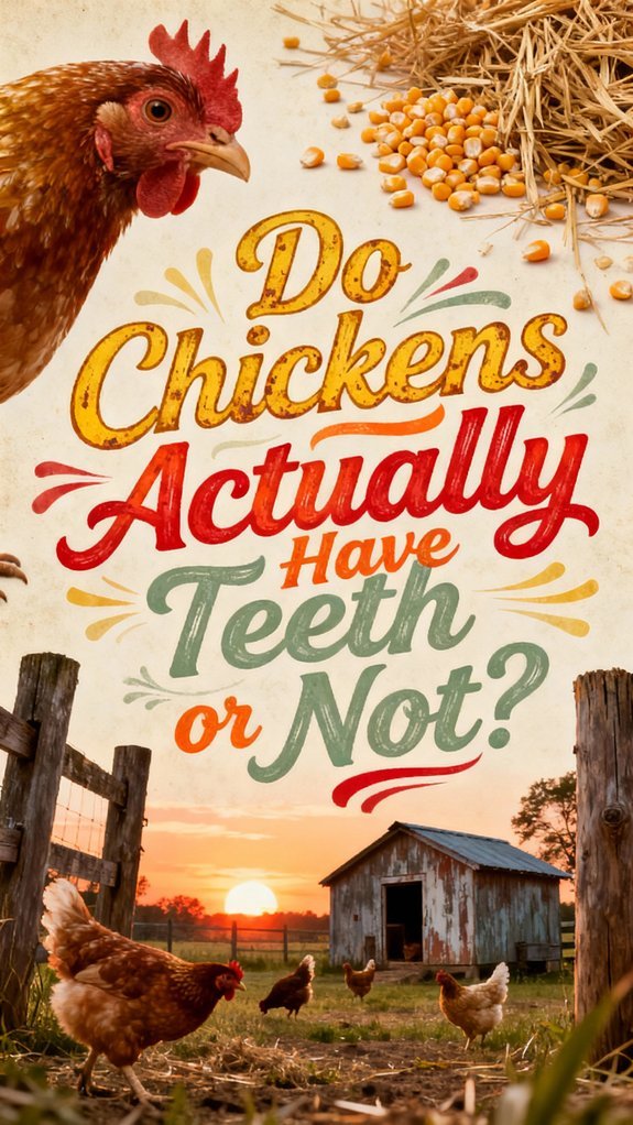 chickens do not have teeth