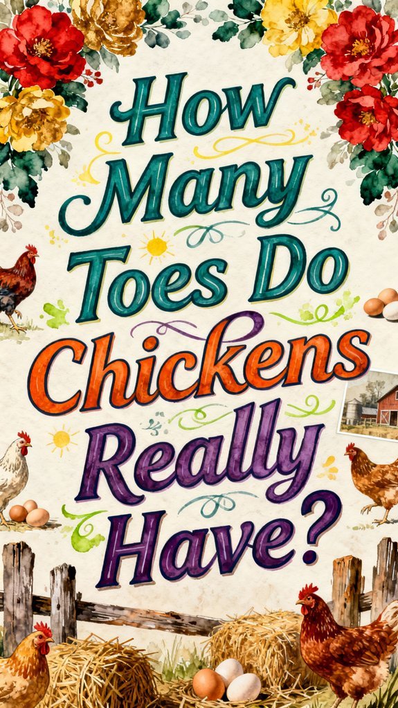 chickens have three toes