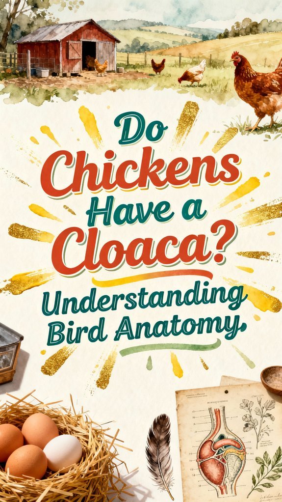 chickens possess a cloaca