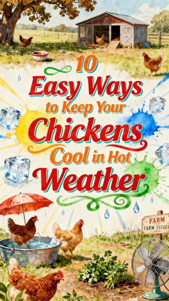 chickens summer heat management
