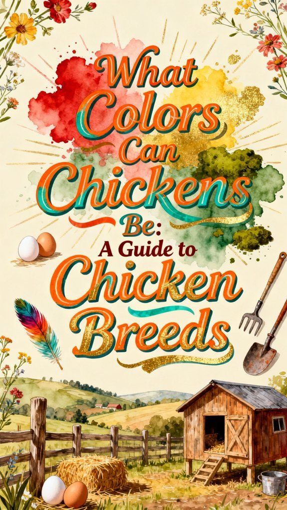 diverse chicken breed colors