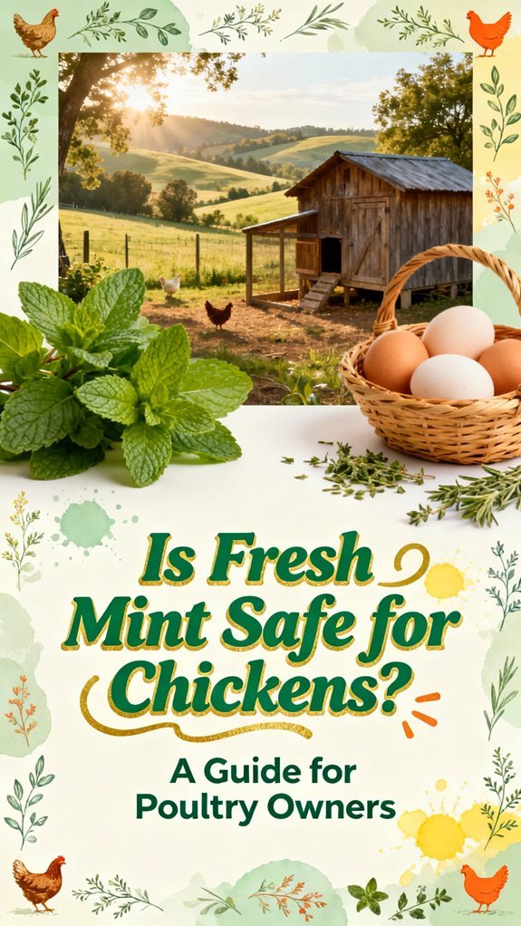 fresh mint safety for chickens