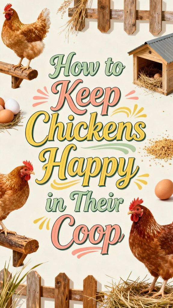 happy chickens need comfort