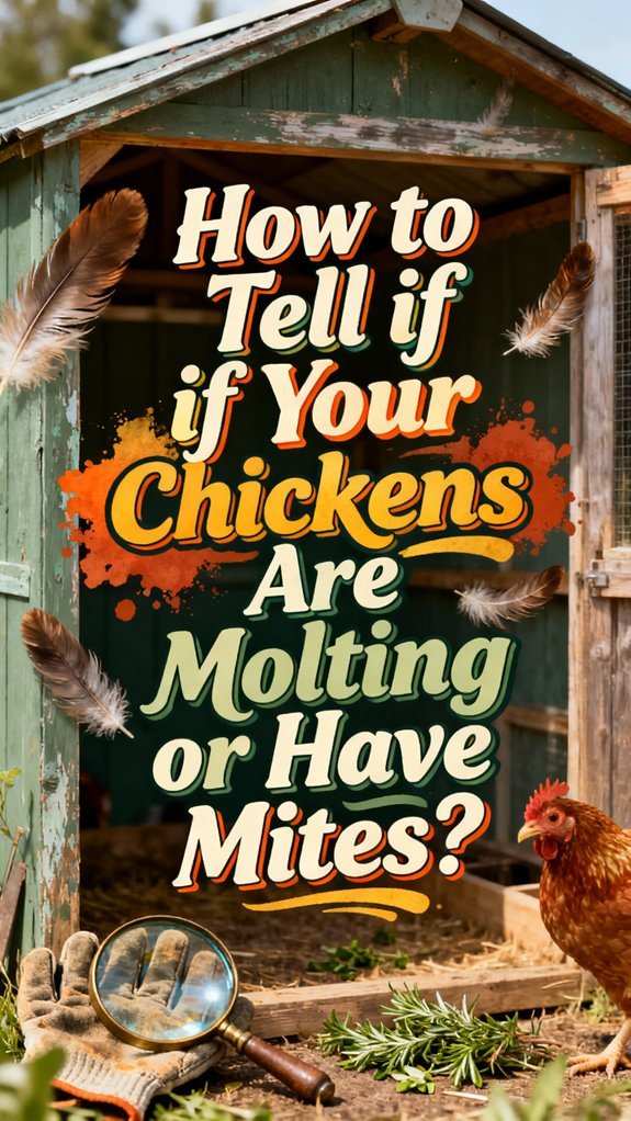 molting signs versus mites