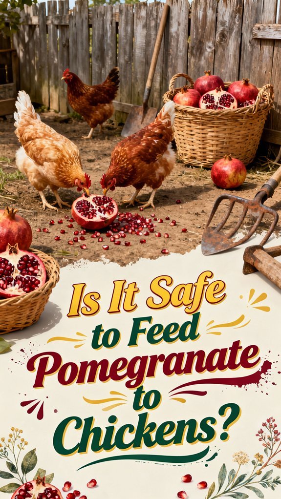 pomegranate safety for chickens