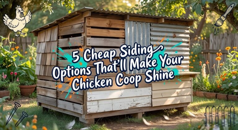 affordable chicken coop siding