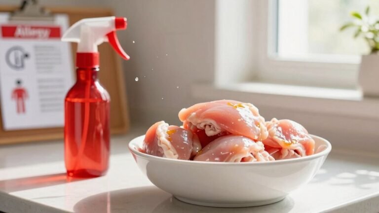 allergic to chicken symptoms