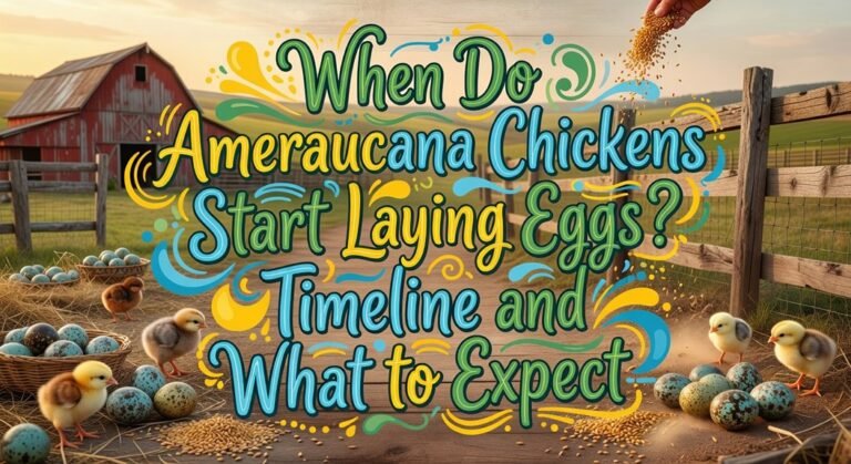 ameraucana egg laying timeline