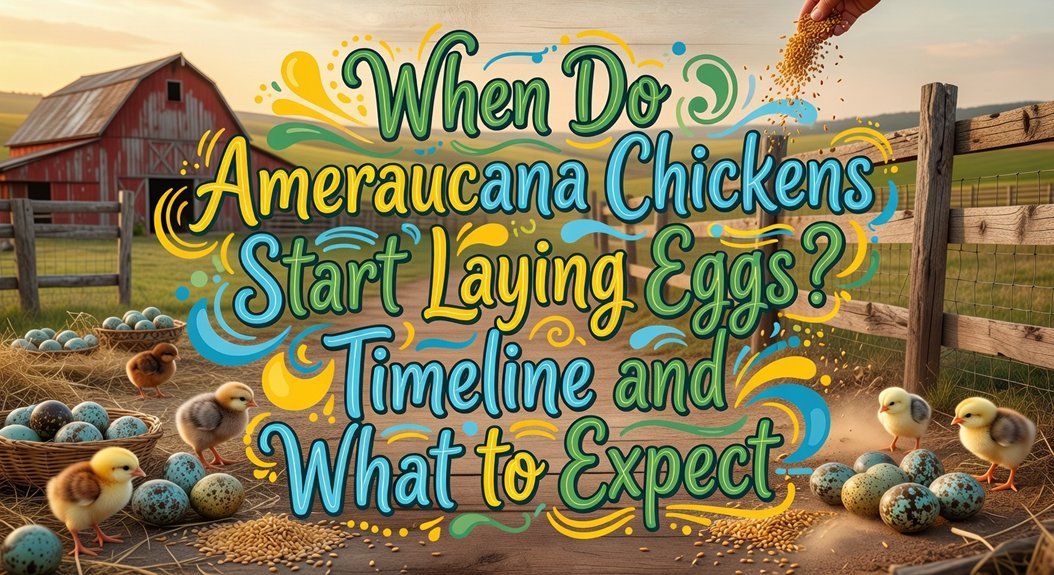 ameraucana egg laying timeline