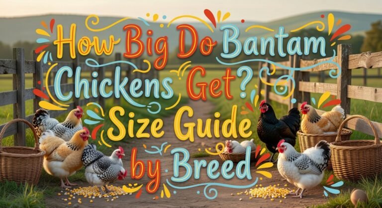 bantam chicken size guide