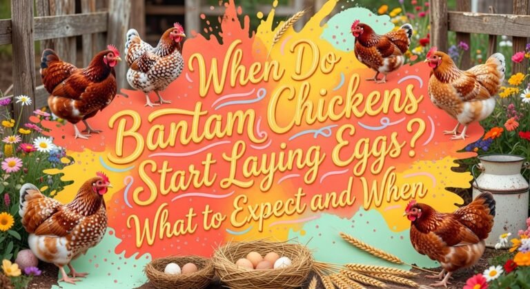 bantam egg laying timeline