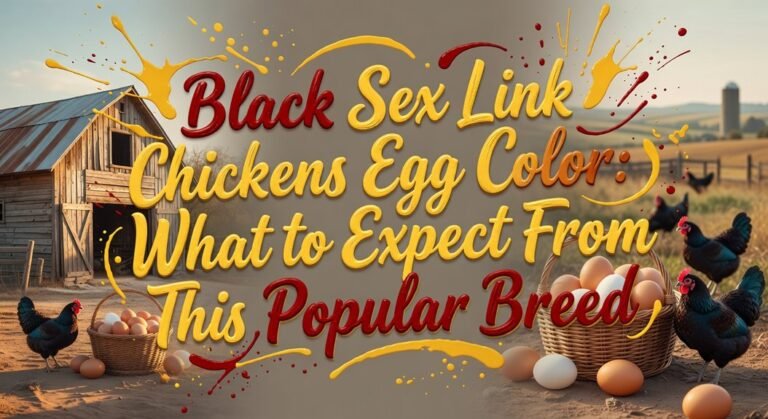 black sex link egg color