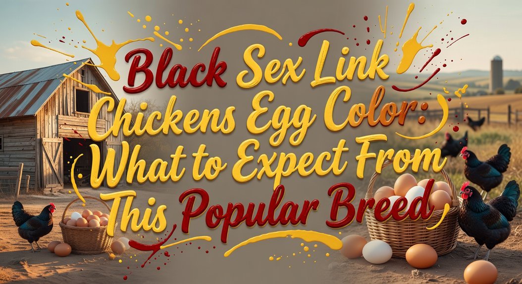 black sex link egg color