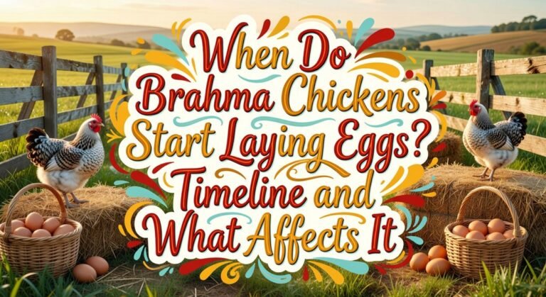 brahma chicken laying timeline