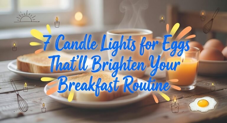 breakfast egg candle lights