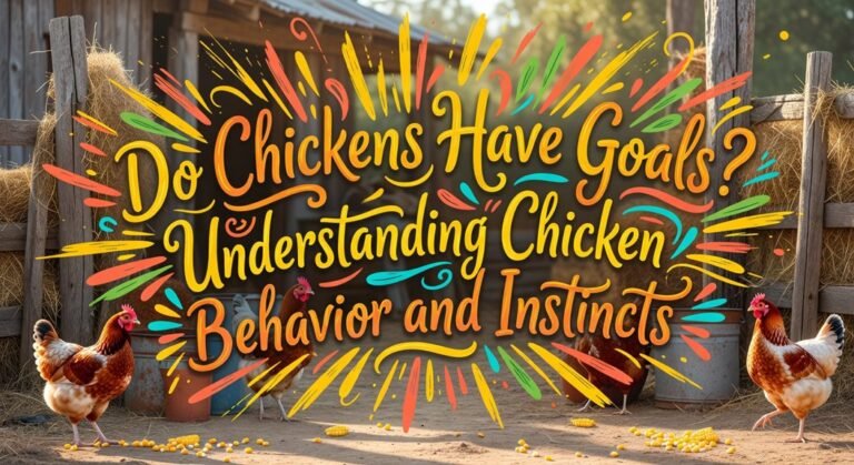 chicken behavior instinctual goals