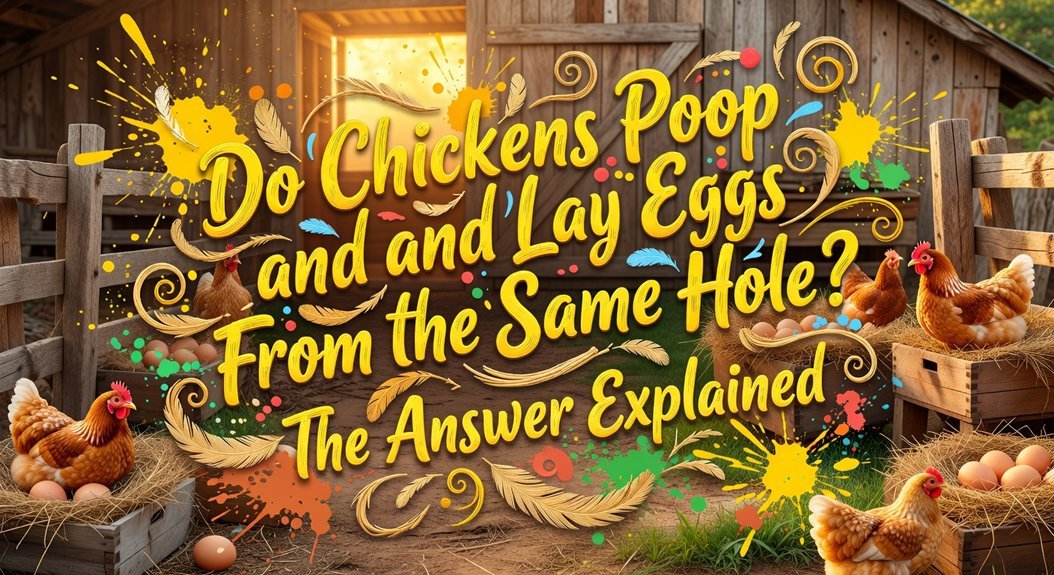 chicken cloaca serves dual purposes