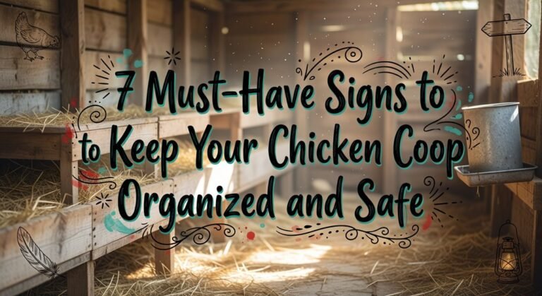 chicken coop organization signs