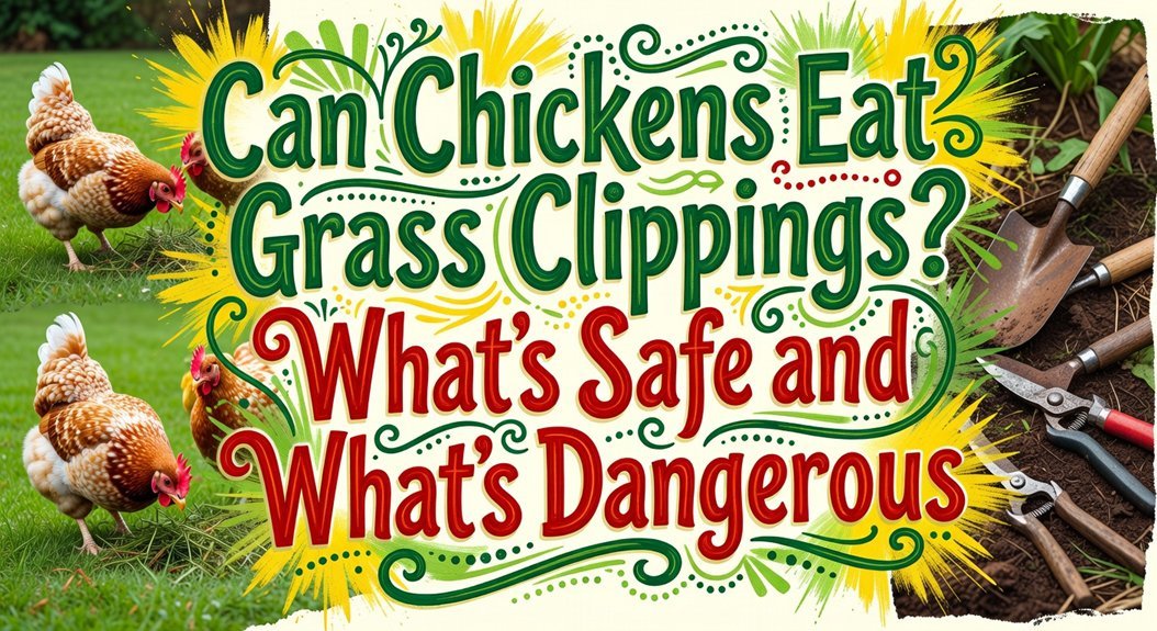 chicken grass feeding safety