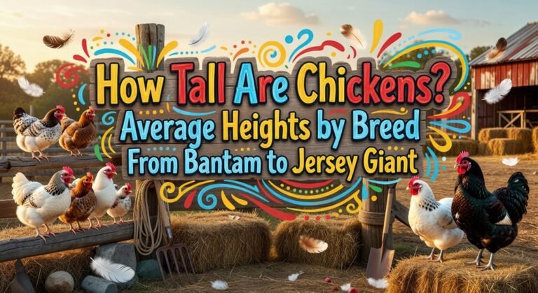 chicken height by breed
