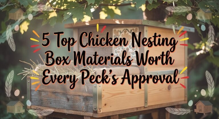 chicken nesting box materials