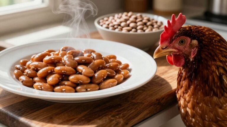 chickens bean consumption safety