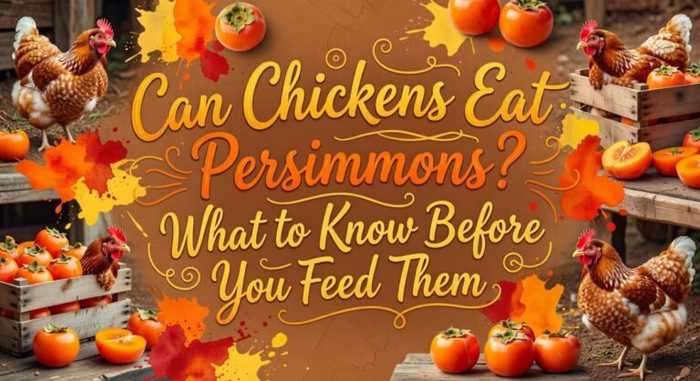 chickens can safely eat persimmons