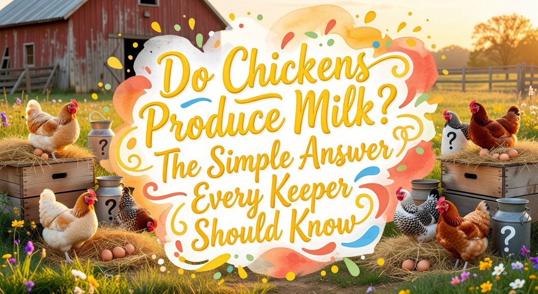chickens don t produce milk