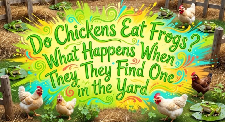 chickens hunt garden frogs