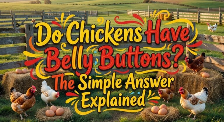 chickens lack belly buttons