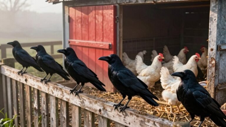 chickens safe from crows
