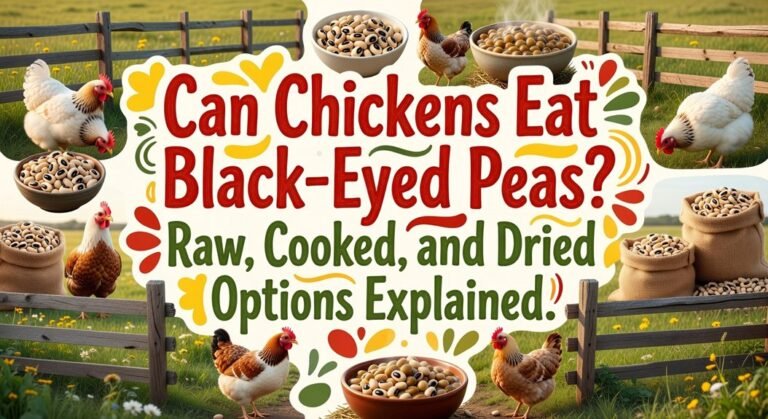 chickens safely eat peas
