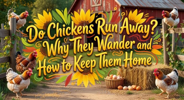chickens wandering containment tips