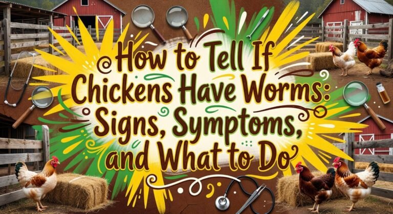 chickens worm detection guide